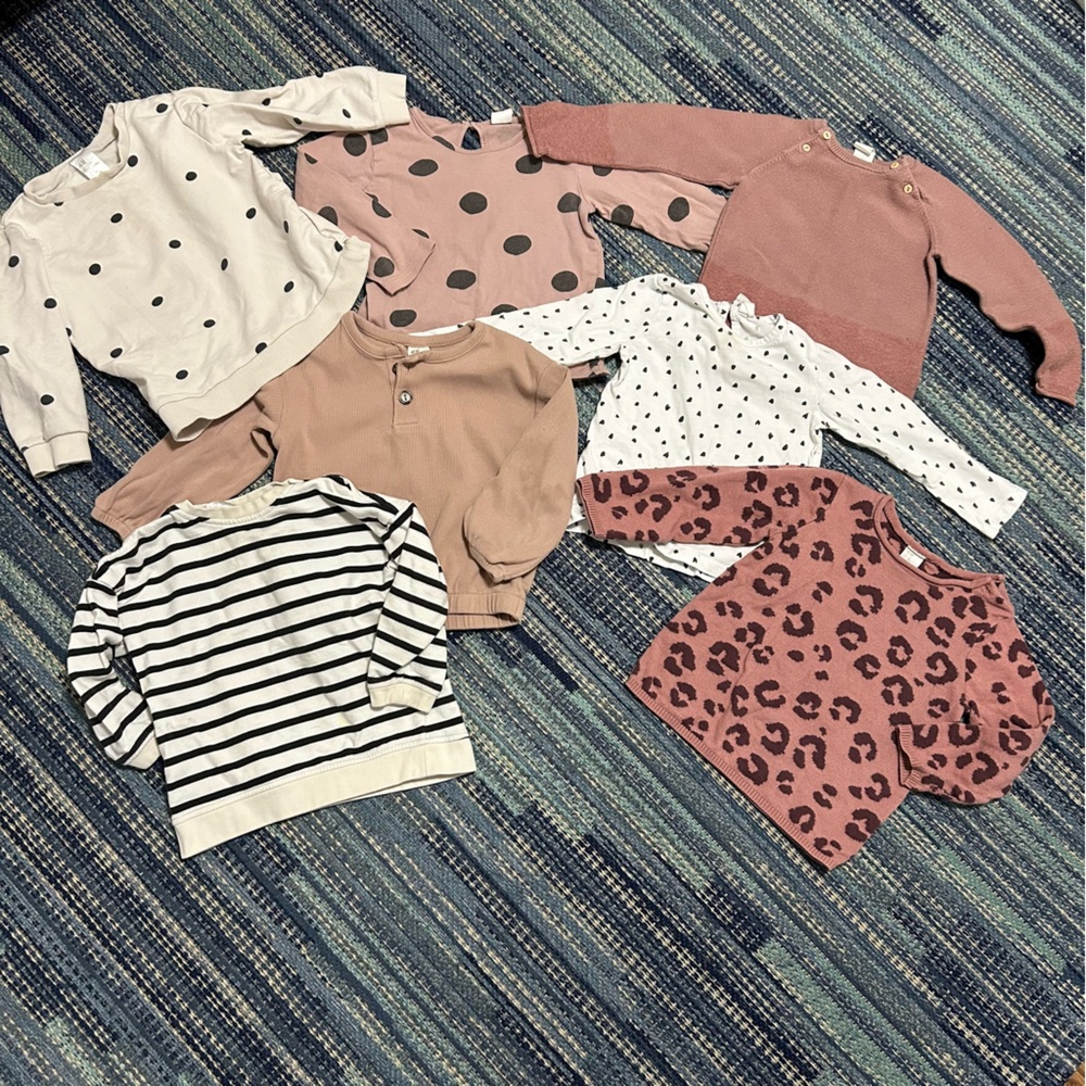 Bundle of 7 H&M Toddler Tops/Sweaters - 18 month